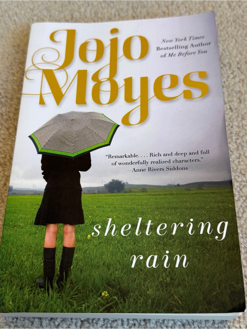 3/$15 Sheltering Rain, by Jojo Moyes